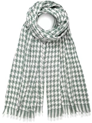 GLORIS Varm kashmir halsduk höst vinter tupp halsduk/XL stola kuvertduk varm pashmina halsdukar 200 x 70 cm., Grön, 200x70 cm