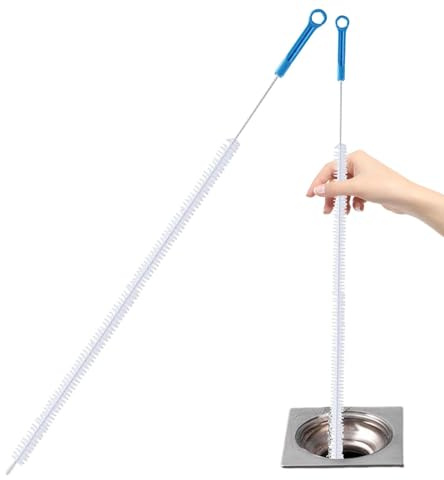 MAYJAI Nettoyeur de Tubes | Attrape-Cheveux à courbure en Spirale, Brosse de dragage antidérapante | Attrape-Cheveux d'évier pour siphons de Sol, Toilettes, égouts de Salle de Bain, éviers, lavabo