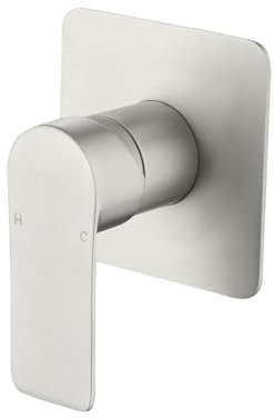 Shower Valves Wall Mount Shower Faucet Rough-In Valve Bathroom Trim Kit Single Handle Tub Shower Valve Mixer Brushed Nickel
