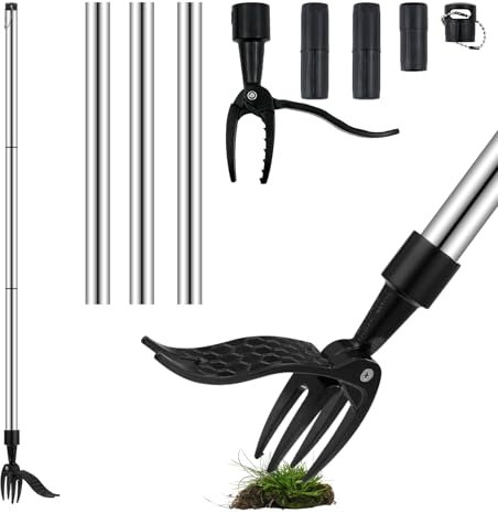 cwdvovy Estirpatore Erbacce Manuale, Strumento Rimovibile per La Rimozione delle Erbacce, Attrezzi da Giardino, Togli Erbacce da Giardino, Zappa per Erbacce per Diserbo da Giardino E Prato (A)