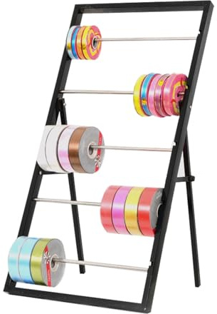 Geschenkband Regal Schleifenband Halter Band-Aufbewahrungsregal Mit 1, 2, 4 Und 5 Ebenen Für Zuhause, Spulenhalter-Organizer Für Den Bastelraum, Aufrecht Stehender Aufbewahrungsständer Für Geschenkpap