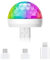 USB Disco Light: Mini Disco Lights, Sound-Activated Disco Ball, Strobe Effect – USB/Phone-Compatible, Ideal for Home Disco, Kids’ Birthdays, Christmas [Energy Class A+++]