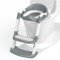 COOSEYA Potty Training Toddler Toilet Seat,Kids Toilet Seat and Step,Soft Mat Non-Slip Toilet Steps for Toddlers,Grey