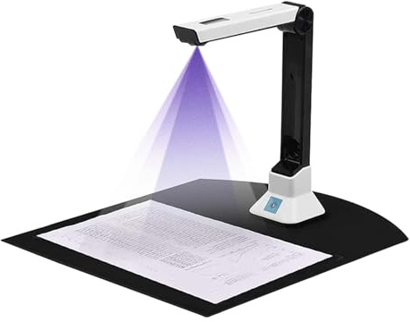 Dokumentenscanner, Dokumentenkamera for Lehrer, tragbarer USB-Dokumentenkamera-Scanner mit Ständer, 8 MP HD-Doc-Cam-Fotoscanner im A4-Format
