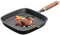 Griddle Pan, Non Stick Induction Base with Detachable Handle, Compatible with Gas & Electric Hobs 22cm / 8.7 inch Square Pan Cast Aluminium
