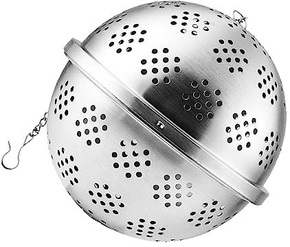 Healifty Boule à Thé en Acier Inoxydable Crochet Diamètre 11 Cm Filtre à Thé Solide ou Restaurant