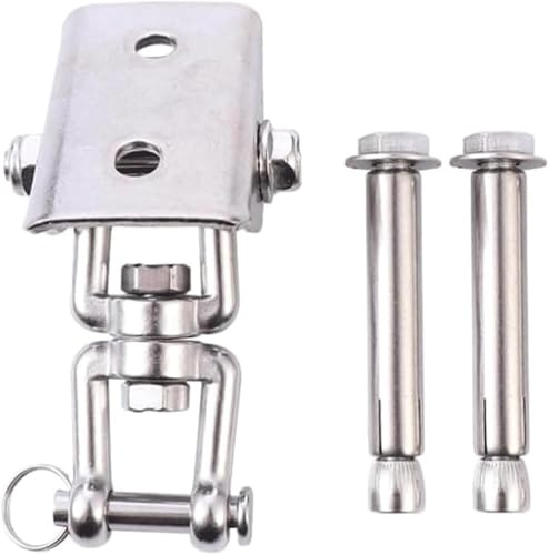 QQNQQ Supports de balançoire Robustes, 1 Ensemble de Crochets pivotants en métal, kit de matériel de Support à vis avec Extension for Chaise de Yoga