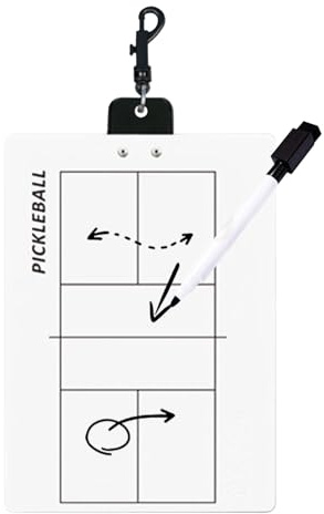 Pickleball Appunti – Lavagna strategica portatile per allenamenti, planner tattico magnetico cancellabile a secco, organizer leggero | accessorio sportivo durevole per giocatori, allenatori, squadre