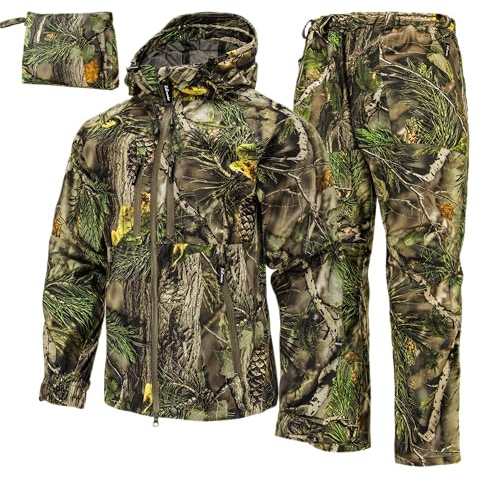 Full mundur Camo Jagdjacke jagdhose Wasserdichter Windschutz Regenanzug