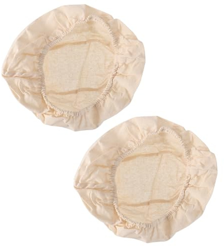 Funda de Tela para Cesta de Pan Ovalada 2 Piezas Color Caqui | Fácil de Limpiar y Usar, Reutilizable, para Hornear en Cocina y Panadería, Forma Ovalada