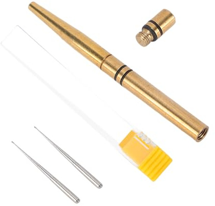 Oreilet Klocka Precision Oiler, Mässing Professionell Smörjmedel Oiler Pen Nålsats med Skyddsfodral, Oljepenna för Urmakare, Klockor Reparation Av Klockor