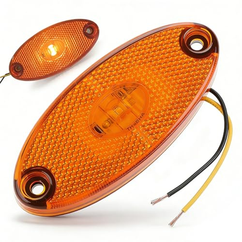 Begrenzungsleuchten Anhänger 12V LED Seitenmarkierungsleuchte, Positionsleuchte für Anhänger, Wohnwagen, Nutzfahrzeuge, LKW, Kfz, Traktor - Hochwertige LED Begrenzungsleuchten für sichere Markierung