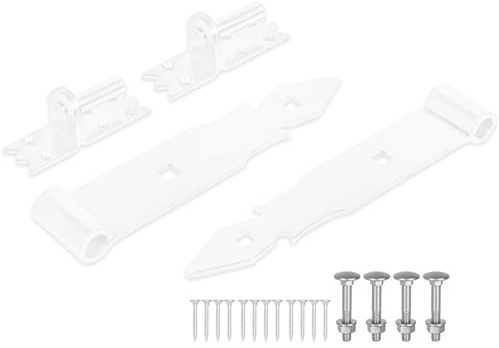 STEELNEX Ladenband mit Kloben 2 St. - Dekorative Torband 250 x 45 mm - Galvanisch Verzinkt Türband - Torscharnier - Torbeschlag - Türbeschlag - Baubeschlag