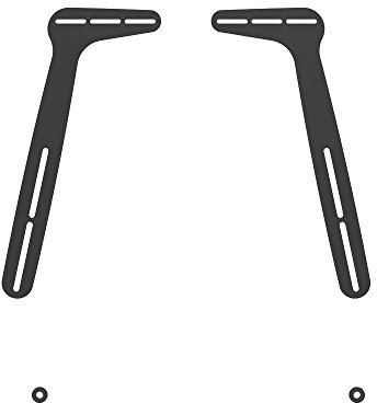 PureMounts Soundbarhållare för Soundbar, Universell, VESA 200x100 - 600x400, Max. Vikt 15 kg