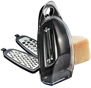 Simposh Palm Grater | Citrus Lemon Zester, Small Cheese Grater with Container | Hand Grater | Small Grater Zester for Orange Lemon Lime | Peeler for Vegetable Fruit | Graters for Kitchen Handheld