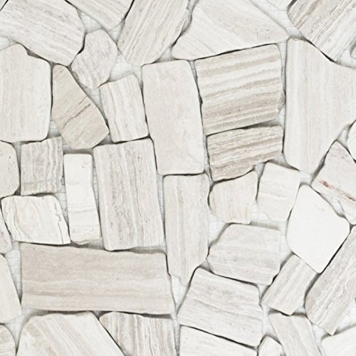 Piastrelle a mosaico in marmo naturale, per pavimenti, pareti, bagno, doccia, cucina, specchio, rivestimento, vasca da bagno, pannello a mosaico