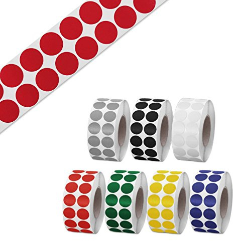 Gewebeklebepunkte Klebepunkte aus Gewebeband | 30 mm rund | Farbe frei wählbar | rot 500 Stück