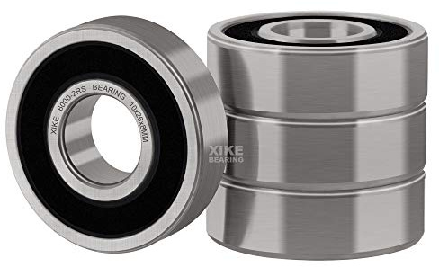 XiKe Rillenkugellager 6000-2RS 10x26x8mm 4er-Pack Wälzlagerstahl | Beidseitig abgedichtet (2RS), ABEC-3 Qualität, werksgeschmiert, geringe Reibung, geräuscharmer Betrieb, kostengünstig