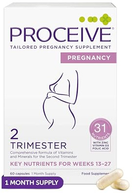 Proceive® Pregnancy Trimester 2 (13-27 Weeks) Vitamin & Mineral Supplements 60 Capsules - Vegan