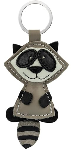 Simaru Portachiavi Animali in Vera Pelle - Alta Qualità, Made in EU - Regalo per Natale, Compleanno, Anniversario - Trova il Tuo Animale Preferito