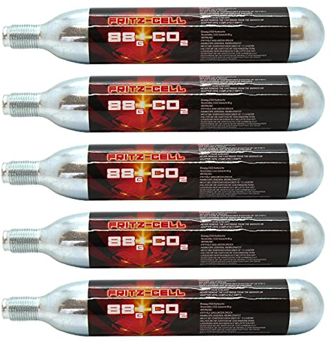 Fritz-Cell 88g CO2 Kartuschen – für Softair Paintball Gotcha – 5 Stück