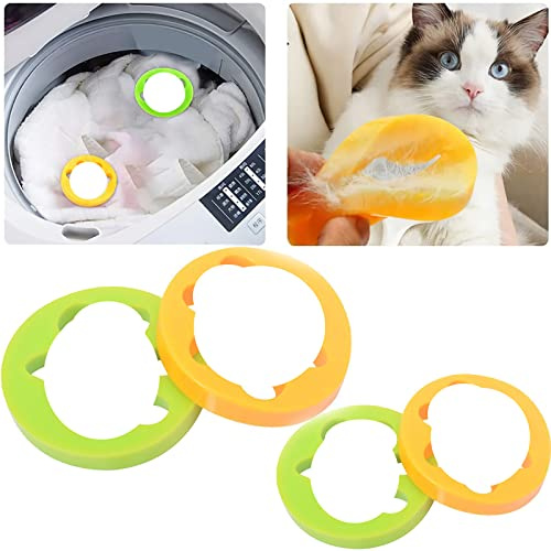 4 Pcs Pet Hair Remover for Laundry Reusable Hair Catcher Washing Machine Cat Dog Lint Catcher Pet Fur Laundry Catcher Hair Remover for Laundry Bedding Clothes