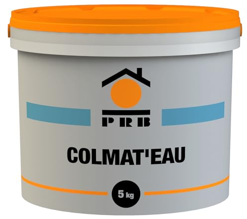 Colmat'eau 5kg - Mortier de Réparation Étanchéité Rapide - Traitement Efficace des Fissures, Infiltrations et Problèmes d’Humidité - Usage Intérieur et Extérieur - Prêt à Gâcher