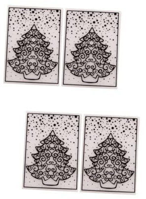 DIYEAH 4stücke Tree Design Kunststoff Schablonen Prägeform Für Papierkunst Basteln Und Scrapbooking Für Alben Und Kreative Projekte