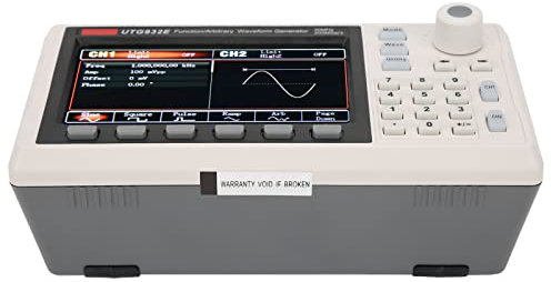 Generatore di Funzioni, Generatore di Forme D'onda Generatore UTG932E Oscilloscopio a Doppio Canale da 30 MHz Forma D'onda 200MSa S (Spina europea)