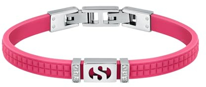 MORELLATO Bracciale Donna Capsule Collection in Acciaio, Silicone, Cristalli, Collezione SUPERGA per Morellato