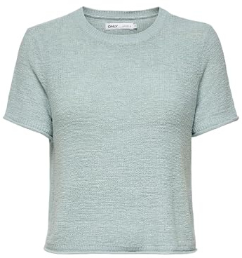 ONLY Onlsunny S/S Jersey KNT Noos para Mujer, Gray Mist, M