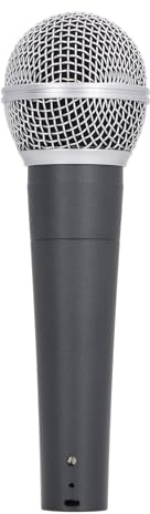 Plyisty Microphone Filaire, Microphone Dynamique, Micro karaoké à Domicile pour Le Chant, Micro Portatif en Métal Cardioïde pour karaoké, Discours, Mariage, Scène