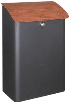 ZHZXBDGQ Buzón grande montado en la pared, buzón con cerradura, caja de paquetes con 2 llaves y cubierta, resistente a la intemperie, caja de almacenamiento de cartas para paquetes al aire libre