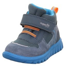 Superfit SPORT7 MINI Jungen leicht gefütterte Gore-Tex BLAU/TÜRKIS 8030 Sneaker, 34 EU
