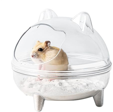 Chinchilla Sand-Badebox – Hamster-Badebehälter, vollständig transparentes