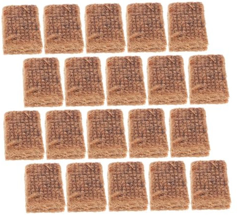 PartyKindom 20pcs Outdoor Kindling Block Fire Starter Pucks for Camping Picnics Home Use Hot Pot Kindling Block Efficient Fire Lighting