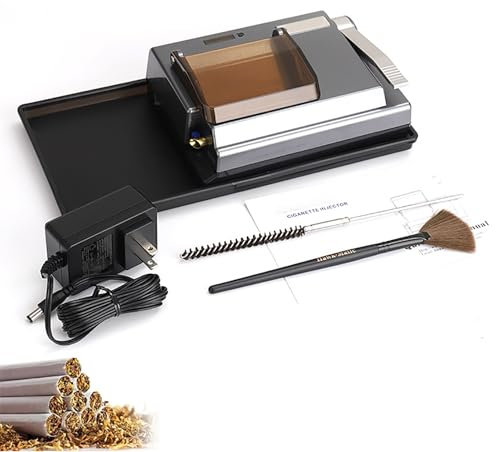 VDLLQYN, Con Tubo de Tabaco de 8 mm y Bandeja de Almacenamiento, función de conteo automático y procesamiento rápido y Sencillo, económico y Saludable, for Regalo ，Enrollador eléctrico de Cigarrillos