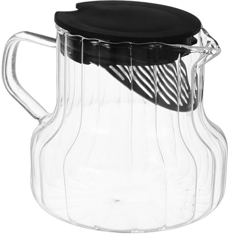 POPETPOP Carafe à Café Avec Couvercle Verre Transparent Pichet Pour Préparer Café Thé Usage Quotidien Et Maison