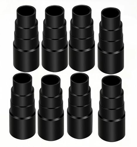 8 Pcs Vacuum Hose Connection Kit, Universal Vacuum Cleaner Hose Adapter, Vacuum Cleaner Hose Connector, Extractor Connectors Tool, 25mm/30mm/34mm/42mm