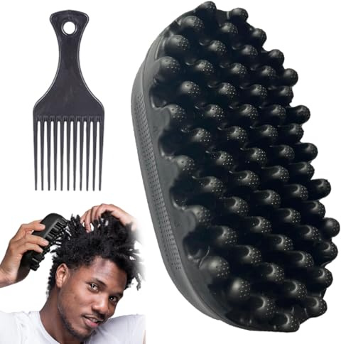 XPEX 2 pièces brosse cheveux bouclés brosse curly hair brosse pour cheveux bouclés brosse à cheveux en caoutchouc Hair pour les cheveux bouclés tressés sales, enroulé