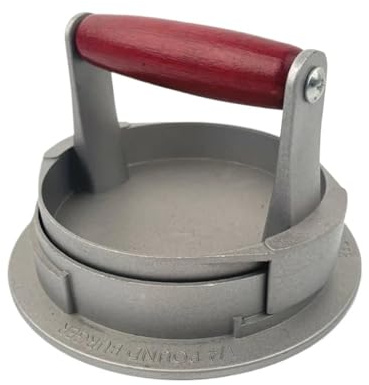KHASCBNF Pressa per Hamburger Pressa for Hamburger Manuale, pressa for in Lega di Alluminio Antiaderente, Stampo for efficiente e Facile da Pulire