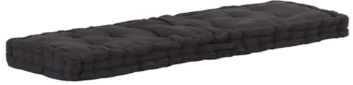 CIOURSTO Palettenauflage 2-TLG, Palettenkissen, Gartenkissen, Sitzkissen, Rückenkissen, Bankauflage für Palettensofa (120 x 40 x 7 cm)