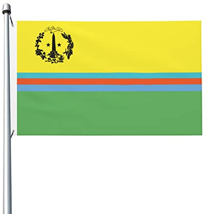 Drapeau de l'Unité Saint-Martin 90 x 150 cm, double face, couleurs vives, résistant, décoration extérieure pour patio ou terrasse.