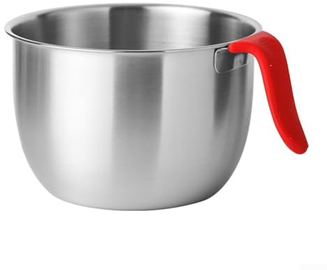 Ciotola in acciaio inox 304 con manico resistente per mescolare condimenti e preparare insalate fresche (2)