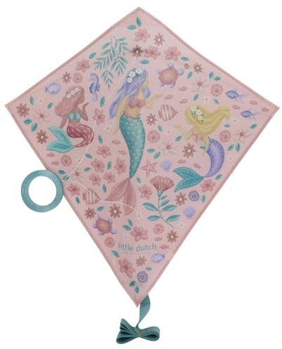 Little Dutch Kinder Drache - Flugdrache - für Mädchen ab 5 Jahren - Dreamy Mermaid - rosa