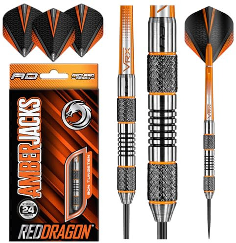 RED DRAGON | Amberjack 5: 24 g Wolfram-Dart-Set mit Flights und Schäfte