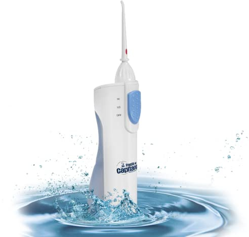 Innoliving INN-010 Idropulsore Portatile Cordless con Due Livelli di Potenza, Pulizia Profonda e Delicato Massaggio, Getto d'Acqua a Pulsazioni, Serbatoio Rimovibile, Batterie Incluse