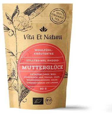 BIO Milchbildungs- und Stilltee „Mutterglück“ - mit Bockshornklee | Geschenk für die Mama – geprüfte Rezeptur, 100 % biologisch, koffeinfrei, von Hebammen empfohlen und handgemacht.