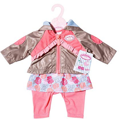 Baby Annabell Active Jeans Outfit, EIN Stück, 1 Puppen-Outfit für 43 cm Puppen bestehend aus Jacke, Hose und Shirt, Design Nicht frei wählbar, 701973 Zapf Creation