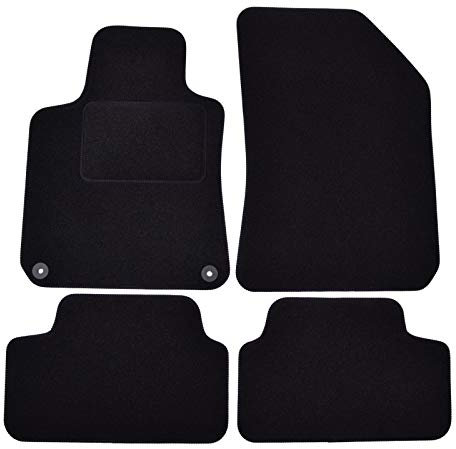 J&J AUTOMOTIVE | Velours Fußmatten Autotepiche Passend Für 308 2014-2021, Genaue Passform, rutschfeste Untregrund, Verstärkt Im Pedalbereich